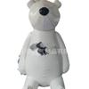Nuevo Inflable de Dibujos Animados Oso Blanco Celebridad de Internet Foto de Registro Decoración Exterior Equipo de Diversión Parque de Atracciones Modelo Inflable