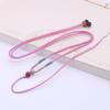 Suministro directo de fábrica nuevo collar de 2 mm cordón ágata sur rojo colgante cuerda tejida a mano cordón de jade ajustable