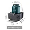 Trípode Eléctrico de Cerámica para Leche de Buffet, Trípode para Café con Calefacción Eléctrica, Cubo Aislante Térmico para Desayuno de Hotel, Leche de Soya, Té, Bebidas, Jugos