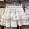 Falda de Tarta Estilo Ballet Francés para Mujer, Novedad Verano 2026 Dulce de Cintura Alta Adelgazante de Corte A con Adorno de Encaje Falda Corta