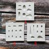 Molde de silicone para suculentas folhas de planta produção artesanal diy simulação mini suculenta fatias de carne decoração de vaso pequeno