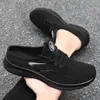 Sapatos Masculinos de Verão, Populares na Temu, Sapatos Casuais de Malha, Respiráveis e Sem Odor, Sapatos de Pai, Sapatos de Solado Único de Tamanho Grande, Sapatos de Tecido Old Beijing