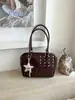 Bolsa de pan de gran capacidad retro estilo coreano transfronteriza, bolso nuevo para mujer con un diseño único, bolso de nicho para el día a día, bolso cruzado para el hombro, moderno