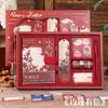 Set de Cuadernos de Poesía Eterna Estilo Chino Caja de Regalo Cuaderno Literario y Artístico Creativo Cuaderno 3D Set de Regalo