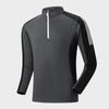 Primavera y Otoño Exterior Secado Rápido Deportes Ocio Pareja Montañismo Senderismo Transpirable Cuello Camiseta de Manga Larga Ropa de Grupo Estampado