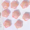Macaron Iridescente Flor de Cinco Pétalas Contas Acrílicas Revestidas com UV Contas Coloridas de Estrela Acessórios para Corrente de Celular DIY Feito à Mão