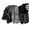 Calças Leggings de Inverno Estilo Coreano para Meninas com Forro de Fleece e Meias com Babados em Forma de Coração, Calças Externas Elásticas para Bebês, Calças Longas Estilosas