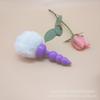 Novo 3 contas de silicone macio plug anal de volta corte divertido plug anal bola de pele fox tail fabricantes atacado
