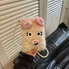 Bolsa Fofa de Desenho Animado Peluda Feminina 2026 Nova Outono Nicho Bolsa Transversal para Celular Bolsa de Ombro Único Casual Moda