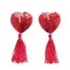 Sujetador Sexy Gato Nocturno Borla Parche para Pecho Forma de Corazón Lentejuela Flor de Rosa Pegatina para el Pecho Invisible Anti-Golpes Ropa Interior Accesorios para Mujer