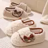 Zapatos de Maternidad y Postparto 2025 Otoño e Invierno Talón Cerrado Suela Suave Engrosada Antideslizante Ajustables Pantuflas de Algodón Postparto para Mujer Venta al por Mayor en Stock
