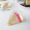 Caja para pastel de mousse triangular estilo japonés anti-vaho de 8 pulgadas durian matcha arcoíris caja de corte multicapa