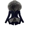Parka de Algodón Cálida Ajustada para Mujer Amazon Chaqueta Gruesa de Algodón con Cuello de Piel y Capucha para Protección contra el Frío de Otoño e Invierno
