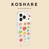 Case de pulseira de tomate colorido adequado para Apple 17 Pro Max, iPhone 15 silicone, 16 dopamina, 14 antichoque