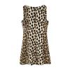Venta al por mayor 2024 Primavera Nuevo Estilo Europeo y Americano Vestido Suelto sin Mangas con Estampado de Leopardo para Mujer