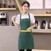 Delantal para Alimentos y Bebidas Impresión de Logo Hotel Supermercado Frutas Barbacoa Hot Pot Tienda Camarero Invitado Especial