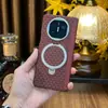 Funda Adecuada para Teléfono Huawei Mate X5 con Soporte de Patrón de Fibra de Carbono, Atracción Magnética, Edición Coleccionista X6, Eje Central Anti-Caída, Funda de Cuero para Hombre X3