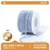 Qiaoqiao Nova Cor Corrente de Garra Proteína Mocha Rolo Completo 2mm Corrente de Strass Galvanizada Intensa Corrente DIY para Bagagem Acessórios de Vestuário