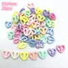 Accesorios hechos a mano con cuentas en forma de lazo de moda, mezcla multicolor, cuentas para la diversión DIY de los niños