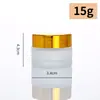 Botella de Crema Esmerilada, Botella de Vidrio para Crema Opaca a la Luz, Botella Dispensadora de Cosméticos, Botella Vacía, Botella de Muestra para Crema de Ojos, Botella de Perfume