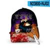 Bolsa Transfronteriza 3D Anime ZHOUSHUHUIZHAN Mochila Mochila Hombres y Mujeres Vida Moda Bolsa Escolar Acrílico
