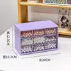Caixa organizadora de mesa estilo gaveta com 9 compartimentos, gavetas pequenas de plástico transparente para organizar joias, material de escritório e peças pequenas, adequada para estudantes