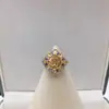 Anillo de Perla DIY de Zirconia Completa de Lujo, Ajuste para Joyería, Accesorios al por Mayor, Anillo de Moda Ajustable, Joyería