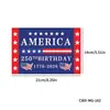 Bandera Americana de Mayor Venta Transfronteriza del 250º Aniversario, Bandera para Agitar a Mano del Día de la Independencia, Suministros de Decoración para Celebraciones