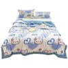 Verano Clase A Dibujos Animados Hilo Arrugado Colcha de Verano Colcha Fresca de Verano Estudiante Soltero Dormitorio Lavable a Máquina Colcha para Aire Acondicionado Colcha Fina