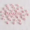 Contas de Engrenagem Acrílicas Perfuradas Pintadas Empilháveis com Furo Central, Contas Redondas, Contas Espaçadoras Feitas à Mão, Acessórios para Corrente de Celular
