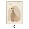 Pintura decorativa estilo crema para sala de estar Mural de pared para segundo dormitorio estilo nórdico Morandi Pintura colgante de alta gama para mesita de noche del dormitorio principal