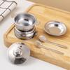 Amazon exportación dedicada mini utensilios de cocina acero inoxidable modelo de juguete para niños simulación utensilios de cocina Casa de juegos para niños