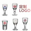 Juego de copas de vino y licor, de cristal, para el hogar, de lujo, para dos, pequeñas, tipo bala, comerciales, de una sola pieza