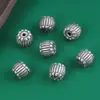 Acessórios de Prata Esterlina 99 Pés Fio de Prata Torcido Contas Tambor Vintage Fosco 3D Contas de Prata Dura Contas DIY Material Artesanal Atacado