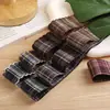 Cinta de encaje a cuadros con bloques de color estilo academia Lazo hecho a mano DIY Accesorio para el cabello Lolita Correa decorativa para ropa, zapatos y sombreros