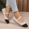 Sapatos Rasos de Tamanho Grande Estilo Europeu e Americano para Mulheres, Novo Estilo Verão 2026, Boca Rasa Respirável Sapatos de Exportação, Tamanho 42, Sapatos Casuais de Malha