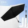 Guarda-chuva Totalmente Automático, Guarda-chuva Ultra Leve tipo Pena, Seguro Anti-Retorno Dobrável de Vinil Guarda-sol para Chuva e Sol