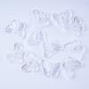 Pequena borboleta transparente pendurado buraco 3d 3d diy pintado à mão fundo embrião decoração pingente carro pendurado material frisado acessórios de jóias