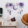 Comércio exterior lâmpada pendente lua roxa flor quarto sala de estar varanda dormitório decoração de casa papel de parede autoadesivo atacado transfronteiriço