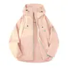 Nueva chaqueta cortavientos de otoño e invierno estilo dopamina, abrigo para exteriores, a prueba de viento e impermeable, chaqueta casual versátil para parejas