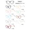 Gafas de moda de negocios Joker TR de comercio electrónico europeo y americano con montura de metal con diseño de ojo de gato simple y cómodo 9021