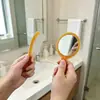 Set de peine y espejo portátil con mango de plástico, espejo de maquillaje, peine, peine pequeño portátil, espejo, peine de viaje, herramienta de belleza