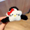 Presilha de Cabelo de Pelúcia Star Sanrio para Mulheres, Presilha Tubarão Melody, Presilha de Cabelo Fofa e Bonita na Parte de Trás da Cabeça, Acessórios de Cabelo