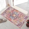 Felpudo de entrada, felpudo de entrada, felpudo de estilo étnico para el hogar, alfombra de TPR lavable con base plegable