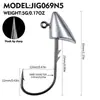 Jig con cabeza de plomo antienganche Señuelo Wobbler T-tail cebo blando anzuelo para pesca de raíz Lubina Perca Mandarín Mackerel blando anzuelo de gusano