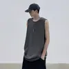 2026 Verano Nuevo Estilo Chaleco sin Mangas Holgado Casual para Hombre Nuevo Estilo High Street Americano Chaleco Deportivo de Color Sólido para Hombre