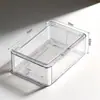 Caixa de Armazenamento Retrátil Caixa de Armazenamento para Cosméticos Gaveta Acrílica de Mesa para Papelaria Rack Transparente para Armazenamento de Máscaras