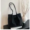 Bolso tote simple mate para mujer, nuevo estilo otoño e invierno 2025, bolso de hombro versátil vintage, bolso de mano para el trabajo