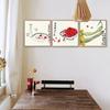 Pintura Decorativa China Nueva de Qi Baishi Melones y Frutas Verduras Pintura Colgante para Restaurante Tinta Famosa Zen Pintura de Fondo para Sofá de Sala de Estar