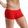 Cuecas Boxer Masculinas Clever-Menmode de Seda Gelo Finas Translúcidas Roupa Íntima Sexy Respirável Cintura Baixa U Convexa